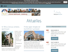 Tablet Screenshot of pfarrei-liebfrauen-duisburg.de